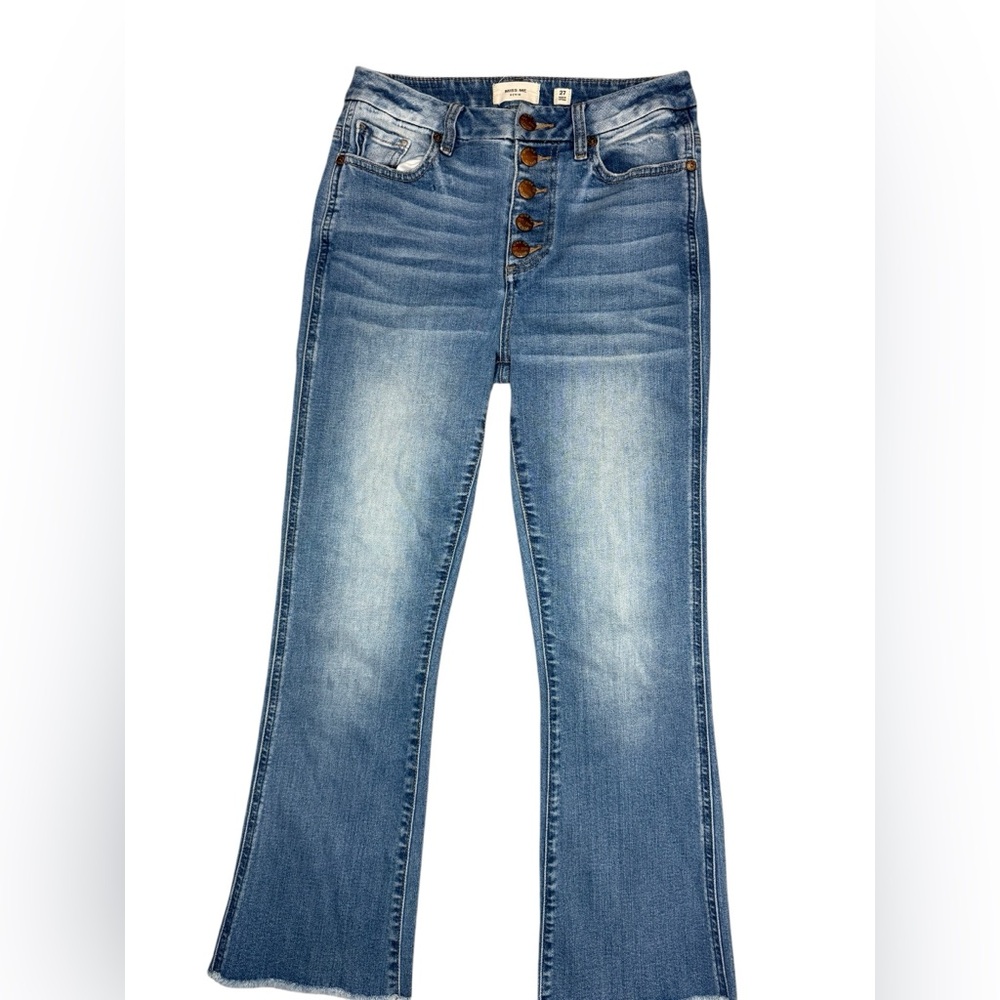 Miss Me Blue Crop Boot‎ Jeans